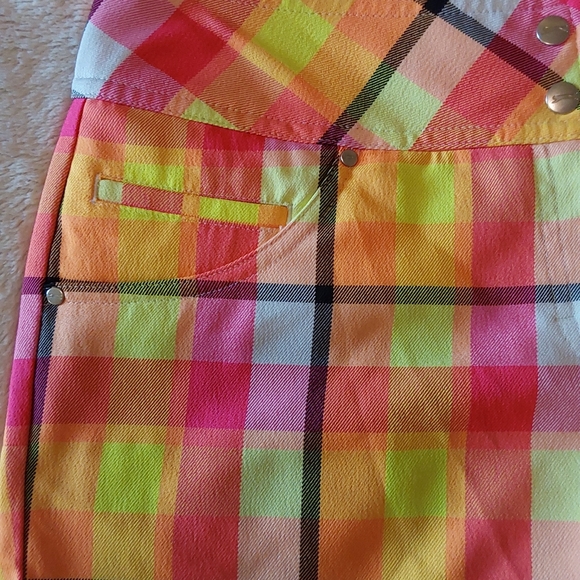 🌺 NEW Slazenger Bright Plaid Golf Shorts - Picture 3 of 9